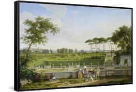 Park of the Villa Pamphili. 1832-Johann Christian Reinhart-Framed Stretched Canvas