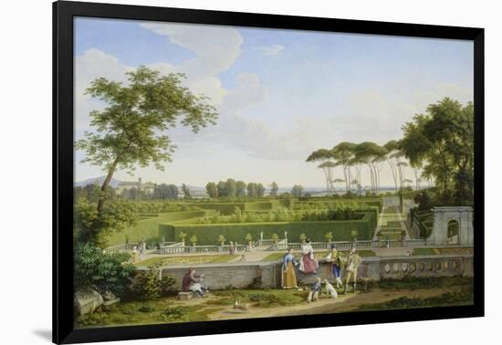 Park of the Villa Pamphili. 1832-Johann Christian Reinhart-Framed Giclee Print