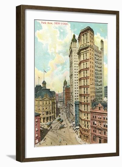 Park Row, New York City-null-Framed Art Print