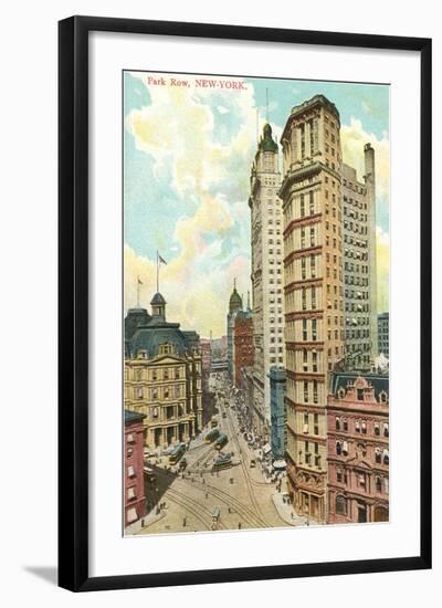 Park Row, New York City-null-Framed Art Print