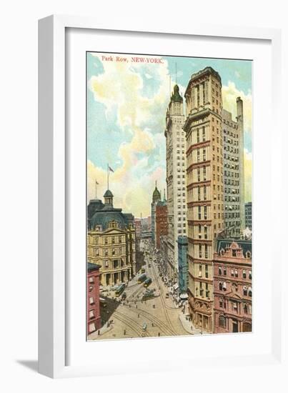 Park Row, New York City-null-Framed Art Print