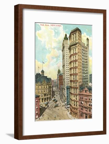 Park Row, New York City-null-Framed Art Print