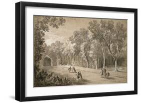 Park Scene-Jean-Baptiste Oudry-Framed Art Print