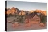 Park Sign Red Rock Canyon Outside Las Vegas, Nevada, USA-Michael DeFreitas-Stretched Canvas