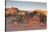 Park Sign Red Rock Canyon Outside Las Vegas, Nevada, USA-Michael DeFreitas-Stretched Canvas