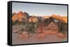 Park Sign Red Rock Canyon Outside Las Vegas, Nevada, USA-Michael DeFreitas-Framed Stretched Canvas