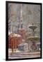 Park Street at Boston Commons, C.1910-20 (Oil on Board)-Arthur Clifton Goodwin-Framed Giclee Print