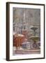 Park Street at Boston Commons, C.1910-20 (Oil on Board)-Arthur Clifton Goodwin-Framed Giclee Print