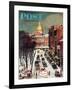 "Park Street, Boston," Saturday Evening Post Cover, January 7, 1961-John Falter-Framed Giclee Print