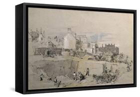 Park Street, Camden Town, C.1836-39 (Pencil Drawing)-John Cooke Bourne-Framed Stretched Canvas