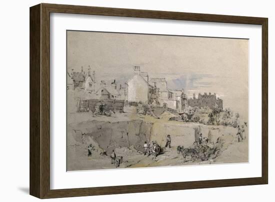 Park Street, Camden Town, C.1836-39 (Pencil Drawing)-John Cooke Bourne-Framed Giclee Print