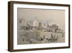 Park Street, Camden Town, C.1836-39 (Pencil Drawing)-John Cooke Bourne-Framed Giclee Print