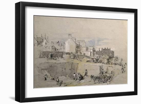 Park Street, Camden Town, C.1836-39 (Pencil Drawing)-John Cooke Bourne-Framed Giclee Print