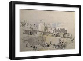 Park Street, Camden Town, C.1836-39 (Pencil Drawing)-John Cooke Bourne-Framed Giclee Print