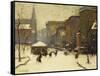 Park Street Church in Snow, 1913-Arthur Clifton Goodwin-Framed Stretched Canvas