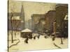 Park Street Church in Snow-Arthur Clifton Goodwin-Stretched Canvas