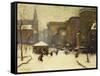 Park Street Church in Snow-Arthur Clifton Goodwin-Framed Stretched Canvas