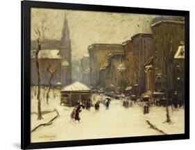 Park Street Church in Snow-Arthur Clifton Goodwin-Framed Giclee Print