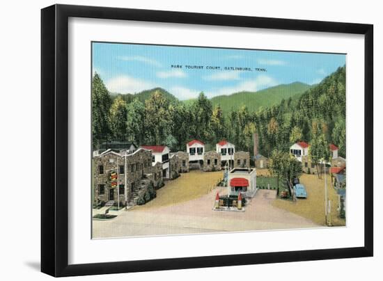 Park Tourist Court, Gatlinsburg-null-Framed Art Print