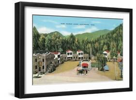 Park Tourist Court, Gatlinsburg-null-Framed Art Print