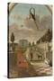 Park with Country House-Jan Weenix-Stretched Canvas