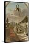 Park with Country House-Jan Weenix-Framed Stretched Canvas