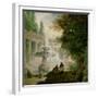 Park with Fountain, 1762-1765-Hubert Robert-Framed Giclee Print