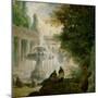 Park with Fountain, 1762-1765-Hubert Robert-Mounted Giclee Print