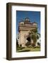 Park with Plants and Trees around Victory Gate (Patuxai)-Richard Nebesky-Framed Photographic Print