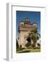 Park with Plants and Trees around Victory Gate (Patuxai)-Richard Nebesky-Framed Photographic Print