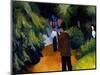 Park with Pond, 1913-Auguste Macke-Mounted Giclee Print