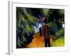 Park with Pond, 1913-Auguste Macke-Framed Giclee Print