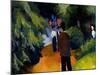 Park with Pond, 1913-Auguste Macke-Mounted Giclee Print