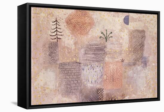 Park with the cool Crescent-Paul Klee-Framed Stretched Canvas