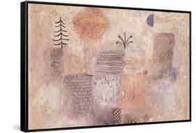 Park with the cool Crescent-Paul Klee-Framed Stretched Canvas