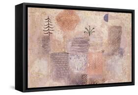 Park with the cool Crescent-Paul Klee-Framed Stretched Canvas