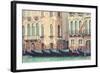 Parked Gondolas Along the Grand Canal of Venice, Veneto, Venice District, Italy-ClickAlps-Framed Photographic Print