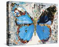 Urban Camo Butterfly-Parker Greenfied-Stretched Canvas