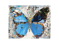 Urban Camo Butterfly-Parker Greenfied-Framed Art Print