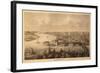 Parkersburg, West Virginia - Panoramic Map-Lantern Press-Framed Art Print