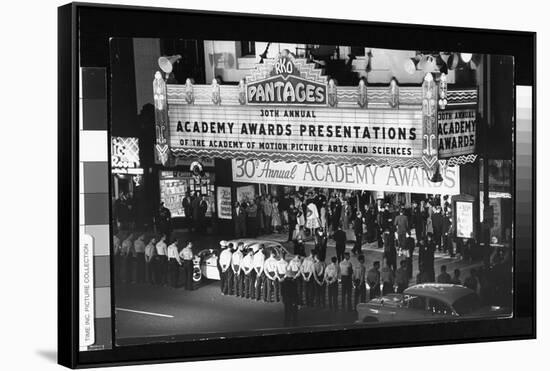 Parking Attendants Ready to Park the Cars of Celebrities Arriving at the 30th Annual Academy Awards-Ralph Crane-Framed Stretched Canvas