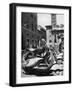 Parking Lot for Vespa Scotters-Dmitri Kessel-Framed Photographic Print