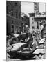 Parking Lot for Vespa Scotters-Dmitri Kessel-Mounted Photographic Print
