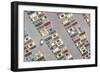 Parking Lot from Above-Found Image Press-Framed Giclee Print