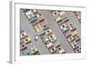 Parking Lot from Above-Found Image Press-Framed Giclee Print