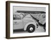 Parking Lot Outside of Volkswagen Plant Filled with Volkswagen Cars-James Whitmore-Framed Photographic Print