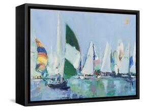 Parking Lot-Curt Crain-Framed Stretched Canvas