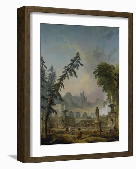 Parklandschaft, 1773-Hubert Robert-Framed Giclee Print