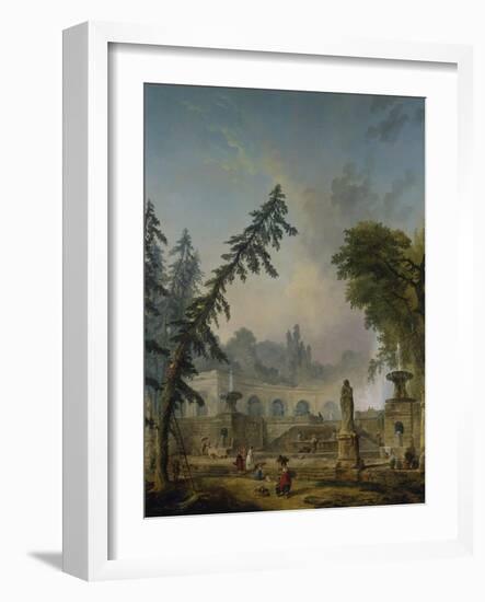 Parklandschaft, 1773-Hubert Robert-Framed Giclee Print