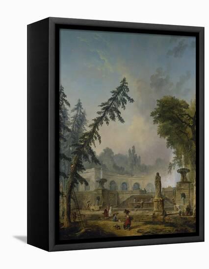 Parklandschaft, 1773-Hubert Robert-Framed Stretched Canvas